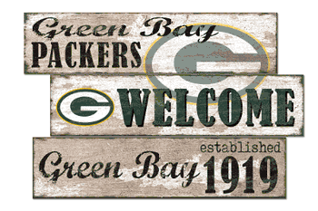 Green Bay Packers Welcome 3 Plank