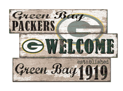 Green Bay Packers Welcome 3 Plank
