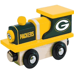 Green Bay Packers Wood Train Engine