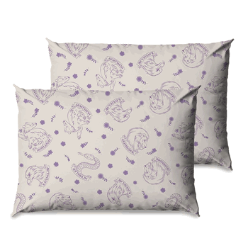 Harry Potter Floral Crests 2 Pack Pillowcase Set