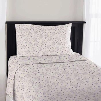 Harry Potter Floral Crests 3 Piece Twin Sheet Set