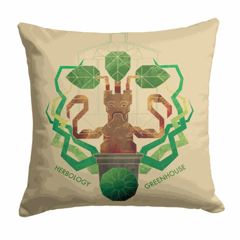 Harry Potter Herbology Greenhouse Throw Pillow 18 x 18 inches
