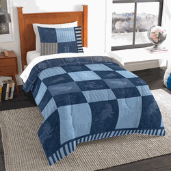 Harry Potter True Blue Hogwarts 4 Piece Twin Bed in a Bag