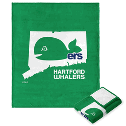 Hartford Whalers NHL State Locale Silk Touch Throw Blanket 50X60 Inches