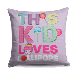 Hasbro Candyland Love Lollipops Throw Pillow 18x18 Inches