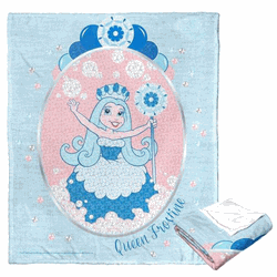 Hasbro Candyland Sequined Frostine Silk Touch Throw Blanket 50x60 Inches