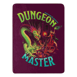 Hasbro Dungeons and Dragons Be The Master Micro Raschel Throw Blanket 46x60 Inches