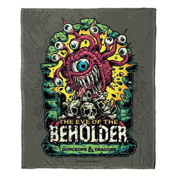 Hasbro Dungeons and Dragons Beholders Sight Silk Touch Throw Blanket 50x60 Inches