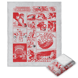Hasbro Dungeons & Dragons Characters Silk Touch Throw Blanket 50X60 Inches