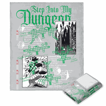 Hasbro Dungeons & Dragons My Dungeon Silk Touch Throw Blanket 50X60 Inches