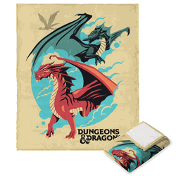 Hasbro Dungeons & Dragons Red Dragon Silk Touch Throw Blanket 50X60 Inches