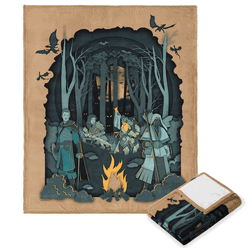 Hasbro Dungeons & Dragons Scenic Route Silk Touch Throw Blanket 50X60 Inches