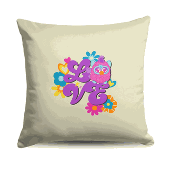 Hasbro Furby Funky Furby Throw Pillow 18x18 Inches