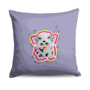 Hasbro Furby Furby Doodle Throw Pillow 18x18 Inches