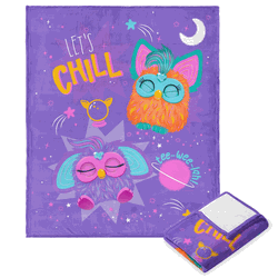 Hasbro Furby Let's Chill Silk Touch Throw Blanket 40x50 Inches