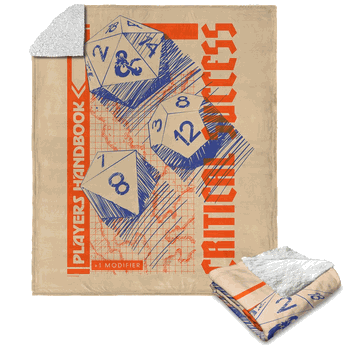 Hasbro Hasbro Dungeons & Dragons Critical Success Silk Touch Sherpa Throw Blanket 50X60 Inches