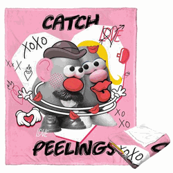 Hasbro Mr. Potato Head Catch Peelings Silk Touch Throw Blanket 50x60 Inches