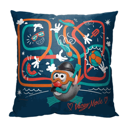 Hasbro Mr. Potato Head Vacay Mode Throw Pillow 18x18 Inches