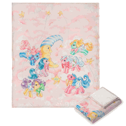 Hasbro My Little Pony Cotton Candy Clouds Silk Touch Throw Blanket 50x60 Inches