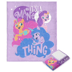Hasbro My Little Pony Mane Thing Silk Touch Throw Blanket 40x50 Inches