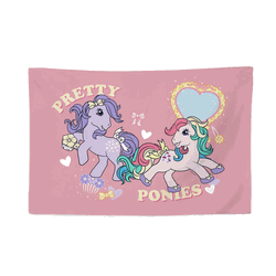 Hasbro My Little Pony Pretty Ponies Tapestry Wall Hanging 24x36 inches