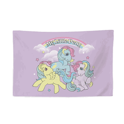 Hasbro My Little Pony Rainbow Ponies Tapestry Wall Hanging 24x36 inches