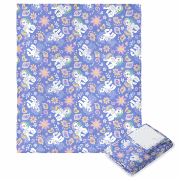 Hasbro My Little Pony Retro Rainbows Silk Touch Throw Blanket 50x60 Inches