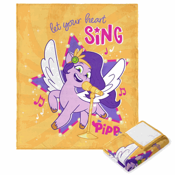 Hasbro My Little Pony Singing Pipp Silk Touch Throw Blanket 40x50 Inches