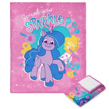 Hasbro My Little Pony Spread Your Sparkle Silk Touch Throw Blanket 50x60 Inches