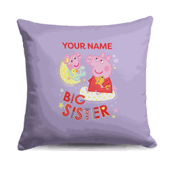 Hasbro Peppa Pig Big Sis Personalized Throw Pillow 18x18 inches