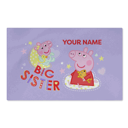 Hasbro Peppa Pig Big Sis Personalized Washable Rug 20x32 inches