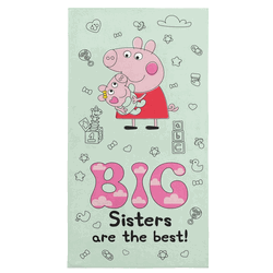 Hasbro Peppa Pig  Big Sisters Microfiber Beach Towel 30x60 inches