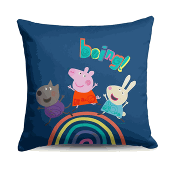 Hasbro Peppa Pig Boing Throw Pillow 18X18 Inches