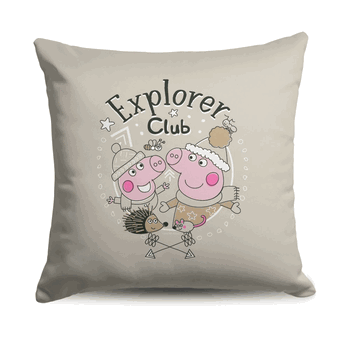 Hasbro Peppa Pig Explorer Club Throw Pillow 18X18 Inches