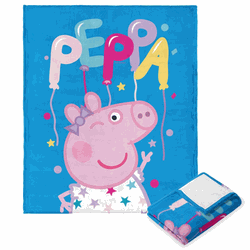 Hasbro Peppa Pig Peppa Balloons Silk Touch Throw Blanket 40x50 Inches