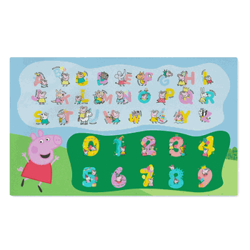 Hasbro Peppa Pig Peppa Learns Washable Rug 36x62 inches