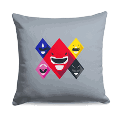 Hasbro Power Rangers Ranger Diamonds Throw Pillow 18X18 Inches