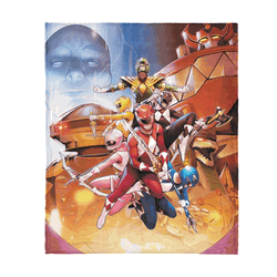 Hasbro Power Rangers Vintage Rangers Silk Touch Throw Blanket 50X60 Inches