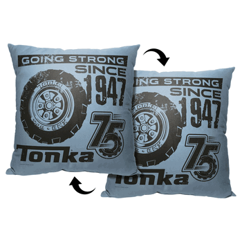 Hasbro Tonka Going Strong Since Throw Pillow 18x18 Inches