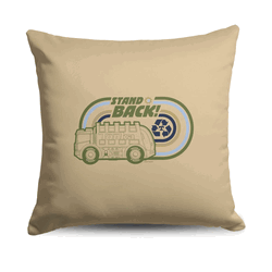 Hasbro Tonka Stand Back Throw Pillow 18X18 Inches