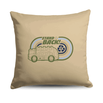 Hasbro Tonka Stand Back Throw Pillow 18X18 Inches