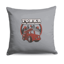 Hasbro Tonka Tonka Fire Dept Throw Pillow 18X18 Inches