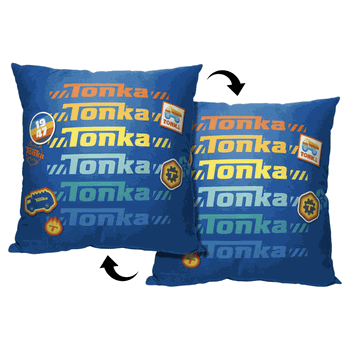 Hasbro Tonka Tonka Stickers Throw Pillow 18x18 Inches