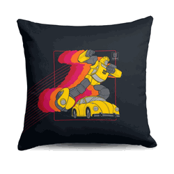 Hasbro Transformers Bumble Beginning Throw Pillow 18X18 Inches