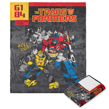Hasbro Transformers Collector's Edition Silk Touch Throw Blanket 40x50 Inches