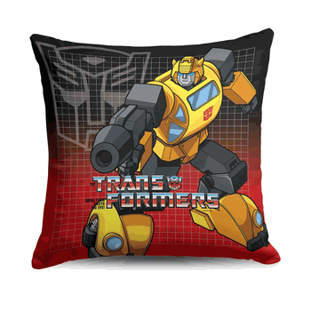 Hasbro Transformers G1 Grid Bumblebee Throw Pillow 18X18 Inches