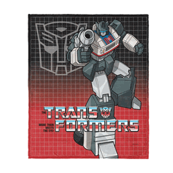 Hasbro Transformers G1 Grid Jazz Silk Touch Throw Blanket 40X50 Inches