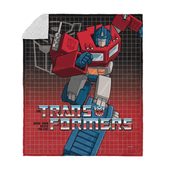 Hasbro Transformers G1 Grid Megatron Silk Touch Sherpa Throw Blanket 50X60 Inches