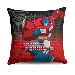 Hasbro Transformers G1 Grid Optimus Prime Throw Pillow 18X18 Inches