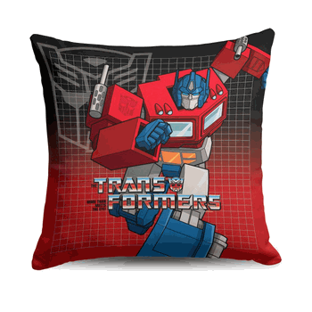 Hasbro Transformers G1 Grid Optimus Prime Throw Pillow 18X18 Inches